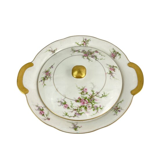 Theodore Haviland, NY ROSALINDE 10” Round Covered Serving Bowl - Picture 2 of 9